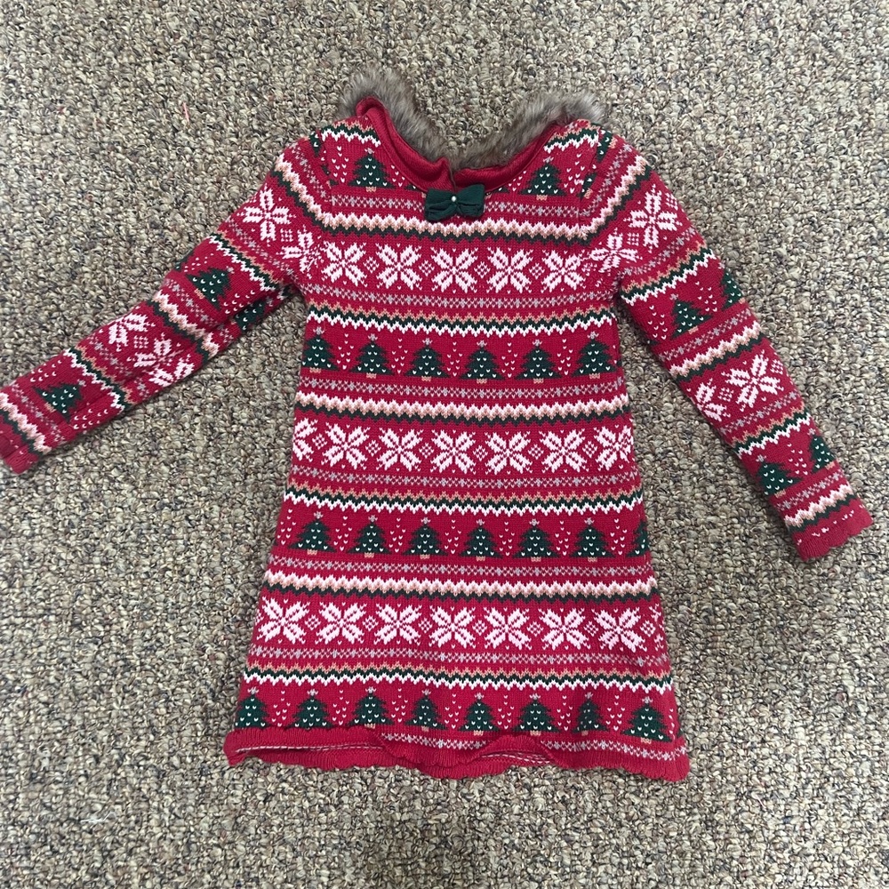 Toddler Christmas Sweater Dress